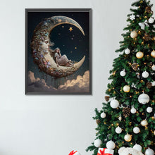 Load image into Gallery viewer, Diamond Painting - Full Square - girl on the moon (30*40CM)
