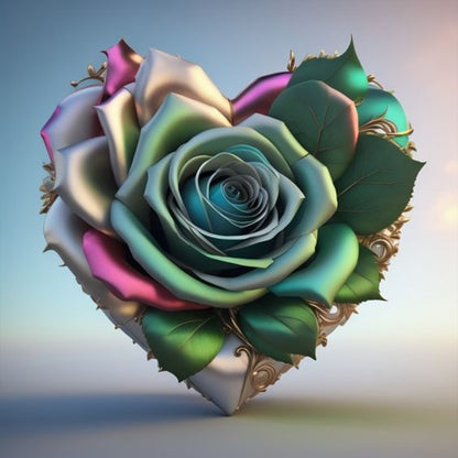 Diamond Painting - Full Round - love rose (30*30CM)