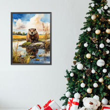 Load image into Gallery viewer, Diamond Painting - Full Round - Beaver by the river (30*40CM)
