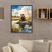 Load image into Gallery viewer, Diamond Painting - Full Round - Beaver by the river (30*40CM)

