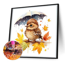 Load image into Gallery viewer, Diamond Painting - Full Round - bird holding umbrella (30*30CM)
