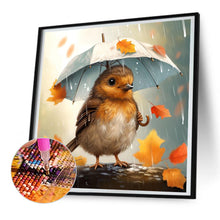 Load image into Gallery viewer, Diamond Painting - Full Round - bird holding umbrella (30*30CM)
