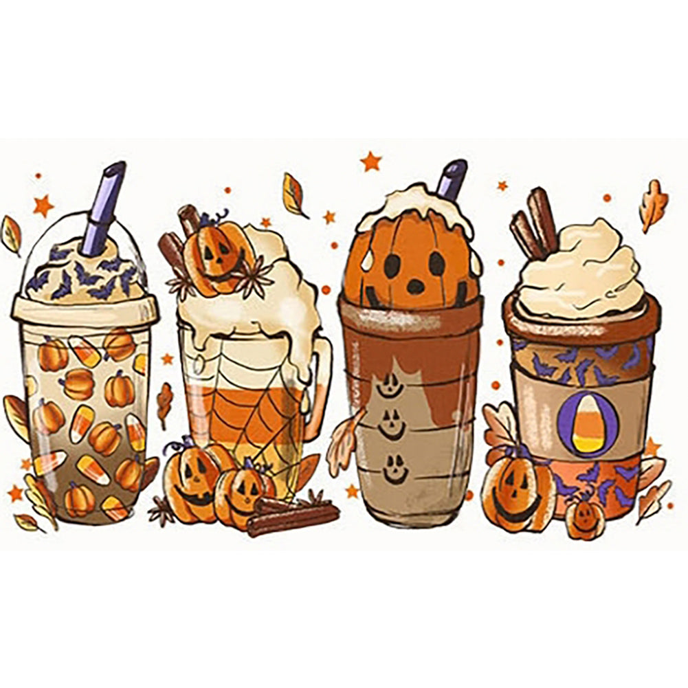 Diamond Painting - Full Round - halloween drinks (50*30CM)