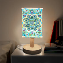 Load image into Gallery viewer, Special Shaped Crystal Drawing Kit Bedside Night Light USB Charge (Mandala #1)
