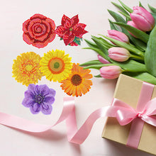 Load image into Gallery viewer, 8 PCS Acrylic Diamond Painting Art Coaster Kit with Holder for Adults (Flower)

