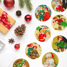 Load image into Gallery viewer, 8 PCS Acrylic Diamond Painting Art Coaster Kit with Holder (Retro Childrens Day)
