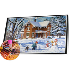 Load image into Gallery viewer, Diamond Painting - Full Square - snow scene (40*30CM)
