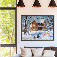 Load image into Gallery viewer, Diamond Painting - Full Square - snow scene (40*30CM)
