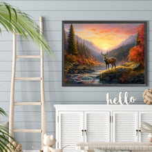 Load image into Gallery viewer, Diamond Painting - Full Round - Reindeer in the woods (40*30CM)
