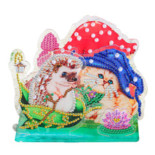 Load image into Gallery viewer, Acrylic Diamond Painting Desktop Decor for Home Office Desktop Decor (Hedgehog)
