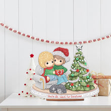 Load image into Gallery viewer, Wooden Xmas Doll Diamonds Painting Desktop Decor for Xmas Table Office Decor(#3)
