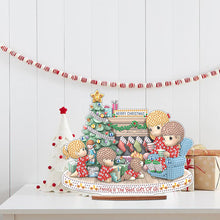 Load image into Gallery viewer, Wooden Xmas Doll Diamonds Painting Desktop Decor for Xmas Table Office Decor(#4)
