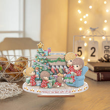 Load image into Gallery viewer, Wooden Xmas Doll Diamonds Painting Desktop Decor for Xmas Table Office Decor(#4)
