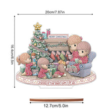 Load image into Gallery viewer, Wooden Xmas Doll Diamonds Painting Desktop Decor for Xmas Table Office Decor(#4)
