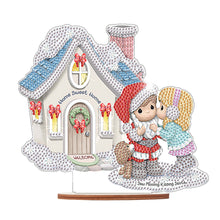 Load image into Gallery viewer, Wooden Xmas Doll Diamonds Painting Desktop Decor for Xmas Table Office Decor(#6)
