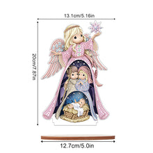 Load image into Gallery viewer, Wooden Xmas Doll Diamonds Painting Desktop Decor for Xmas Table Office Decor(#7)
