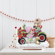 Load image into Gallery viewer, Wooden Xmas Doll Diamonds Painting Desktop Decor for Xmas Table Office Decor(#8)
