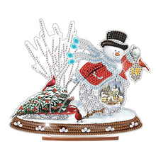 Load image into Gallery viewer, Wooden Xmas Snowman Diamonds Painting Desktop Decor for Table Office Decor (#2)
