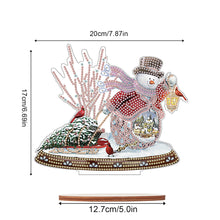 Load image into Gallery viewer, Wooden Xmas Snowman Diamonds Painting Desktop Decor for Table Office Decor (#2)
