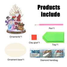 Load image into Gallery viewer, Wooden Xmas Snowman Diamonds Painting Desktop Decor for Table Office Decor (#3)
