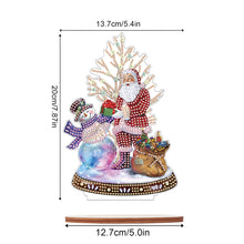 Load image into Gallery viewer, Wooden Xmas Snowman Diamonds Painting Desktop Decor for Table Office Decor (#3)
