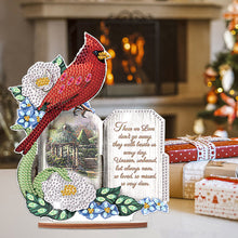 Load image into Gallery viewer, Wooden Xmas Cardinal Desktop Diamond Art Kits for Xmas Table Office Decor (#3)
