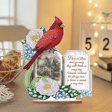 Load image into Gallery viewer, Wooden Xmas Cardinal Desktop Diamond Art Kits for Xmas Table Office Decor (#3)
