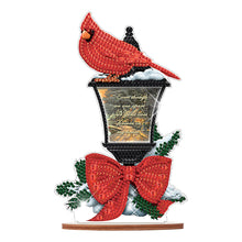 Load image into Gallery viewer, Wooden Xmas Cardinal Desktop Diamond Art Kits for Xmas Table Office Decor (#4)
