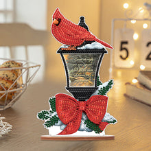 Load image into Gallery viewer, Wooden Xmas Cardinal Desktop Diamond Art Kits for Xmas Table Office Decor (#4)
