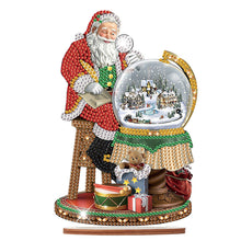 Load image into Gallery viewer, Wooden Santa Diamond Painting Tabletop Ornaments Kit for Table Office Decor (#1)
