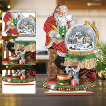 Load image into Gallery viewer, Wooden Santa Diamond Painting Tabletop Ornaments Kit for Table Office Decor (#1)
