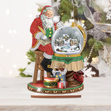 Load image into Gallery viewer, Wooden Santa Diamond Painting Tabletop Ornaments Kit for Table Office Decor (#1)
