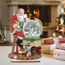 Load image into Gallery viewer, Wooden Santa Diamond Painting Tabletop Ornaments Kit for Table Office Decor (#1)
