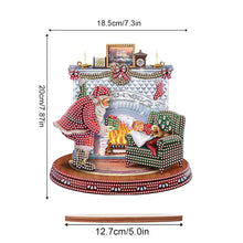 Load image into Gallery viewer, Wooden Santa Diamond Painting Tabletop Ornaments Kit for Table Office Decor (#2)
