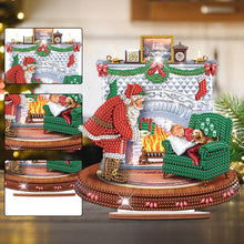 Load image into Gallery viewer, Wooden Santa Diamond Painting Tabletop Ornaments Kit for Table Office Decor (#2)
