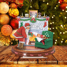 Load image into Gallery viewer, Wooden Santa Diamond Painting Tabletop Ornaments Kit for Table Office Decor (#2)
