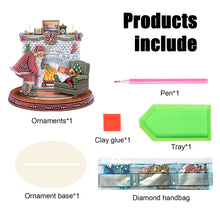 Load image into Gallery viewer, Wooden Santa Diamond Painting Tabletop Ornaments Kit for Table Office Decor (#2)
