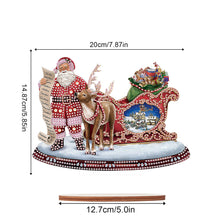 Load image into Gallery viewer, Wooden Santa Diamond Painting Tabletop Ornaments Kit for Table Office Decor (#3)
