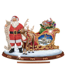 Load image into Gallery viewer, Wooden Santa Diamond Painting Tabletop Ornaments Kit for Table Office Decor (#3)
