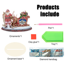 Load image into Gallery viewer, Wooden Santa Diamond Painting Tabletop Ornaments Kit for Table Office Decor (#3)
