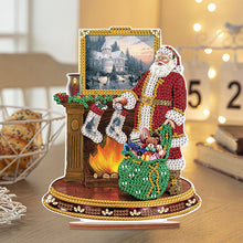 Load image into Gallery viewer, Wooden Santa Diamond Painting Tabletop Ornaments Kit for Table Office Decor (#4)
