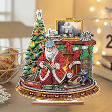 Load image into Gallery viewer, Wooden Santa Diamond Painting Tabletop Ornaments Kit for Table Office Decor (#5)
