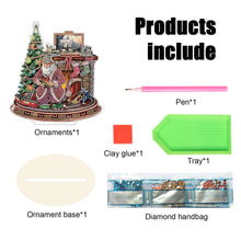 Load image into Gallery viewer, Wooden Santa Diamond Painting Tabletop Ornaments Kit for Table Office Decor (#5)
