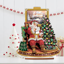 Load image into Gallery viewer, Wooden Santa Diamond Painting Tabletop Ornaments Kit for Table Office Decor (#6)
