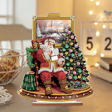 Load image into Gallery viewer, Wooden Santa Diamond Painting Tabletop Ornaments Kit for Table Office Decor (#6)
