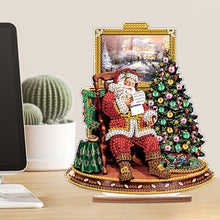 Load image into Gallery viewer, Wooden Santa Diamond Painting Tabletop Ornaments Kit for Table Office Decor (#6)
