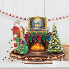 Load image into Gallery viewer, Wooden Santa Diamond Painting Tabletop Ornaments Kit for Table Office Decor (#7)

