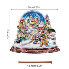 Load image into Gallery viewer, Wooden Santa Diamond Painting Tabletop Ornaments Kit for Table Office Decor (#8)
