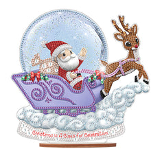 Load image into Gallery viewer, Wooden Santa Diamond Painting Tabletop Ornaments Kit for Table Office Decor(#11)
