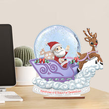 Load image into Gallery viewer, Wooden Santa Diamond Painting Tabletop Ornaments Kit for Table Office Decor(#11)
